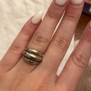 James Avery Triple Dome Style Sterling Silver Ring